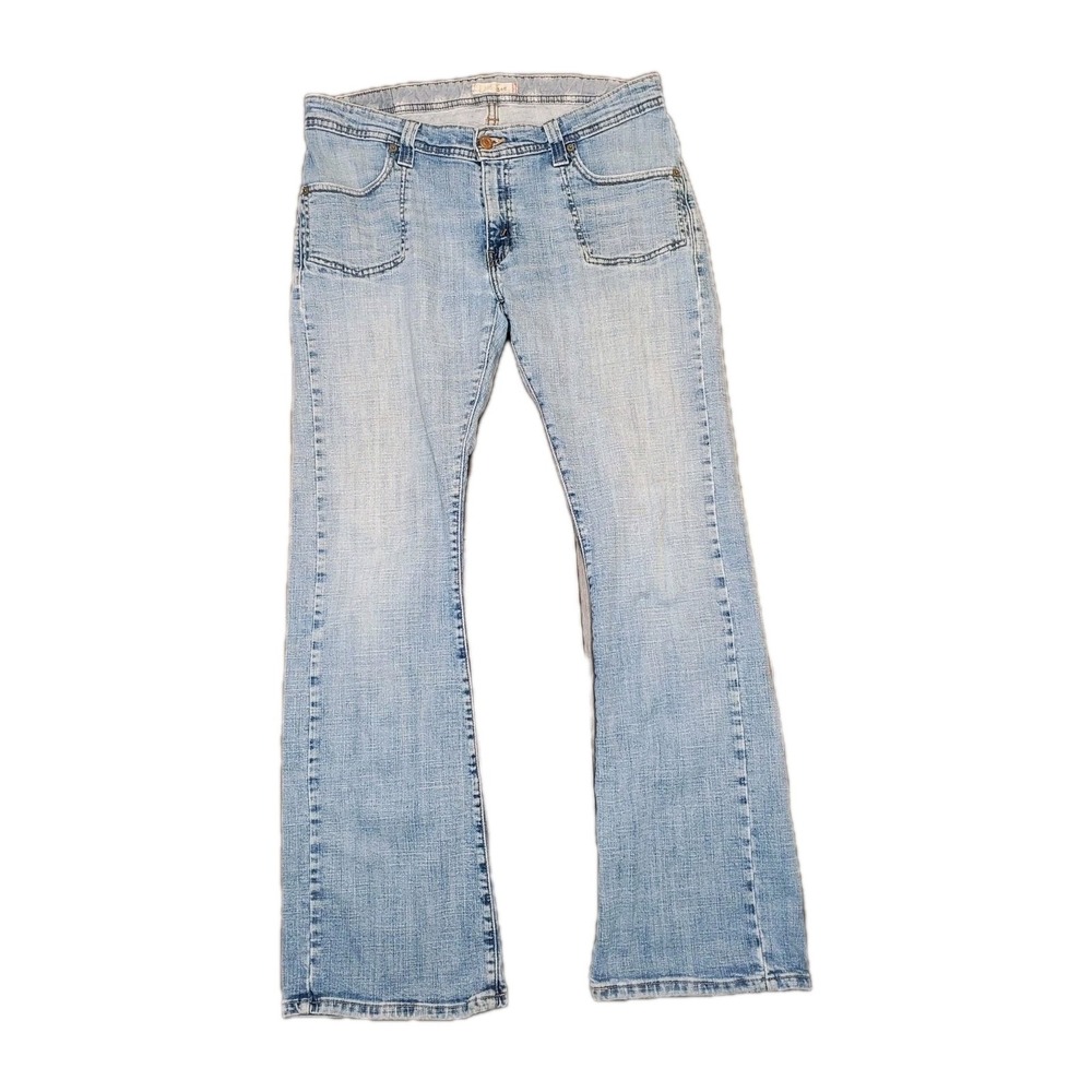 Vintage Y2K Levis 542 Jeans Womens Size 12 Denim Flare Low Rise Flap Pockets